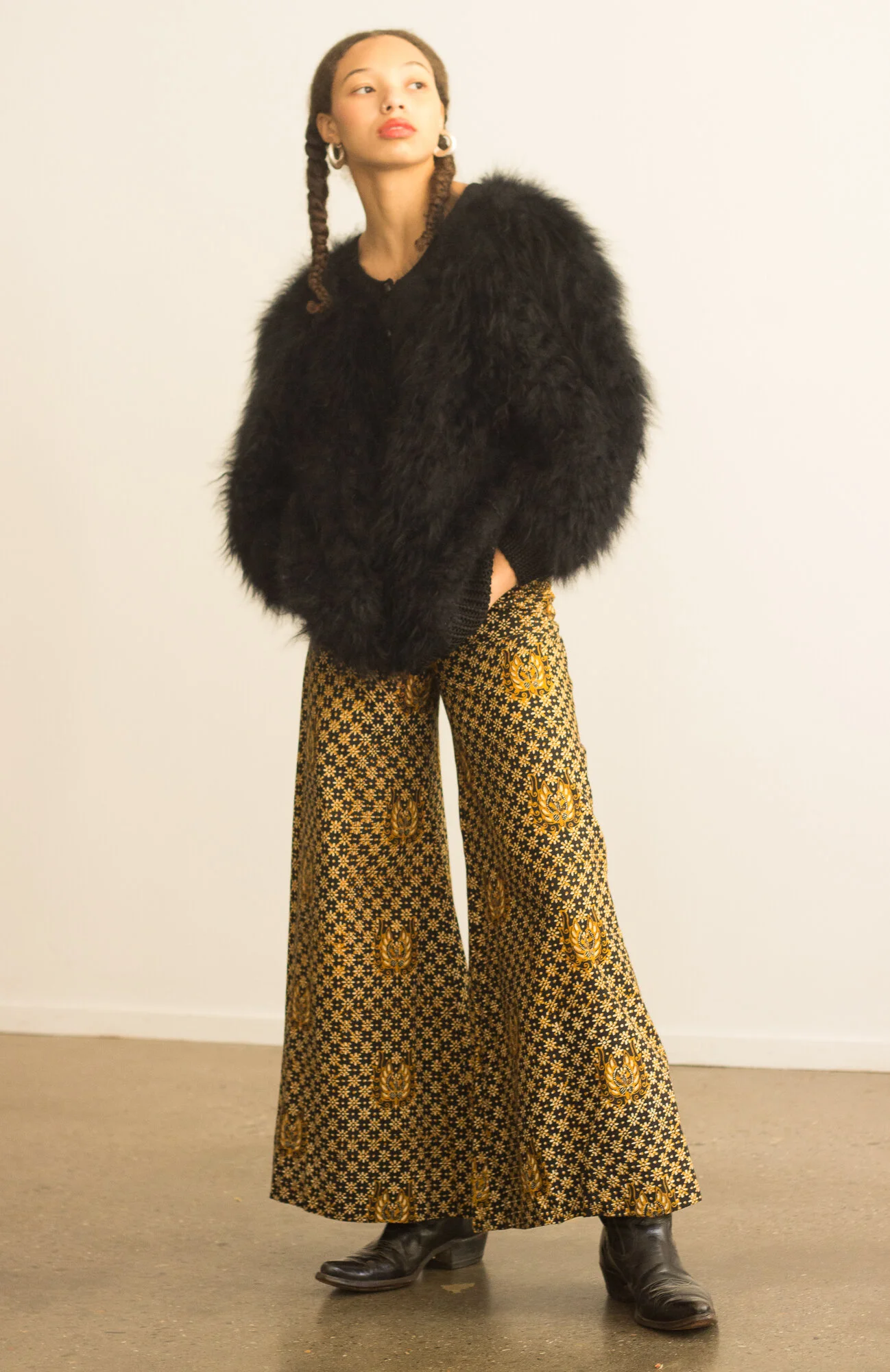 1980s Squiggly Striped Mohair Sweater Jacket — Wayward